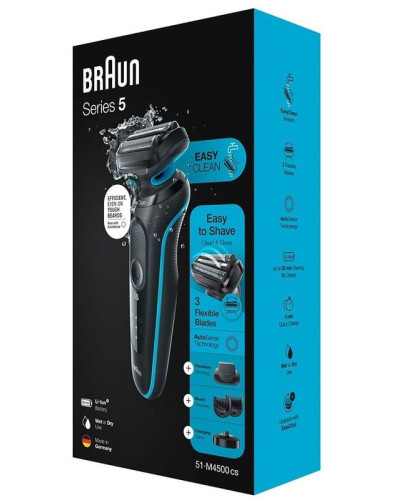 Електробритва Braun Series 5 51-M4500cs Black/Mint