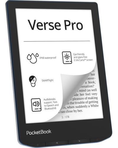 Электронная книга PocketBook 634 Verse Pro Azure (PB634-A-CIS)