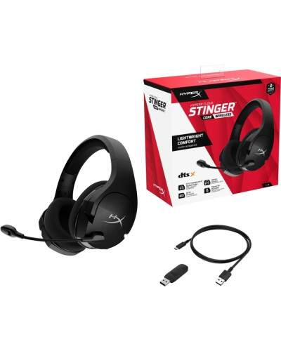 Гарнітура HyperX Cloud Stinger Core Wireless Gaming Headset+ 7.1 Black (4P4F0AA)