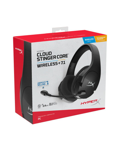 Гарнітура HyperX Cloud Stinger Core Wireless Gaming Headset+ 7.1 Black (4P4F0AA)