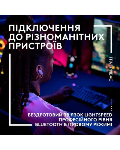 Гарнітура Logitech FITS True Wireless Gaming Earbuds Black (985-001182)