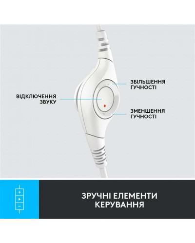 Гарнітура Logitech H390 USB White (981-001286)