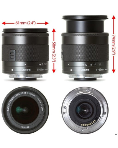 Объектив Canon EF-M 11-22mm f/4-5.6 IS STM (7568B005)