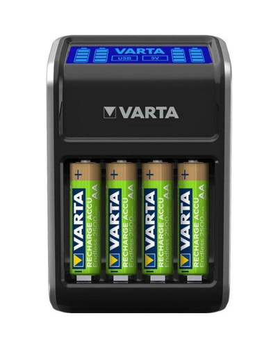 Мережевий зарядний пристрій Varta LCD Plug Charger + 4 х Ni-Mh AA 2100 mAh (57687101441)