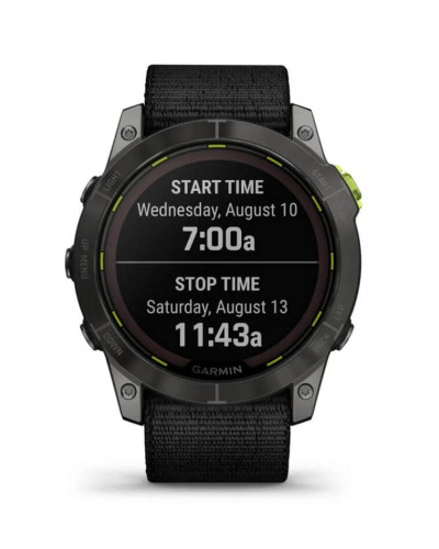 Смарт-годинник Garmin Enduro 2 Sapphire Carbon Gray DLC Titanium with Black UltraFit Nylon Strap (010-02754-13)