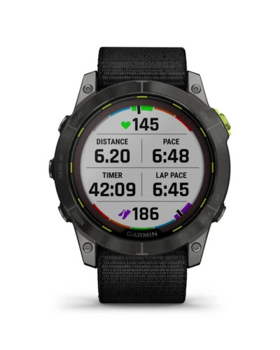 Смарт-годинник Garmin Enduro 2 Sapphire Carbon Gray DLC Titanium with Black UltraFit Nylon Strap (010-02754-13)