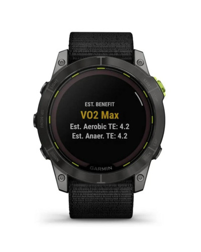 Смарт-годинник Garmin Enduro 2 Sapphire Carbon Gray DLC Titanium with Black UltraFit Nylon Strap (010-02754-13)