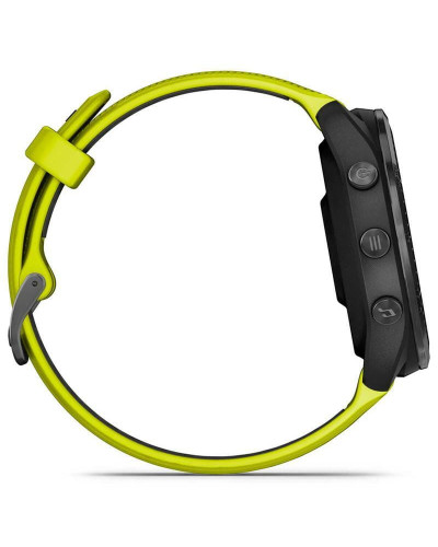 Смарт-часы Garmin Forerunner 965 Carbon Gray DLC Titanium Bezel with Black Case/Amp Yellow/Black Silicone Band (010-02809-82)