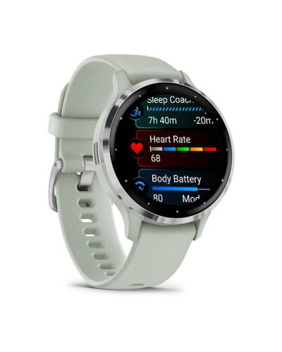 Смарт-часы Garmin Venu 3s Silver Stainless Steel Bezel with Sage Gray Case and Silicone Band (010-02785-51)