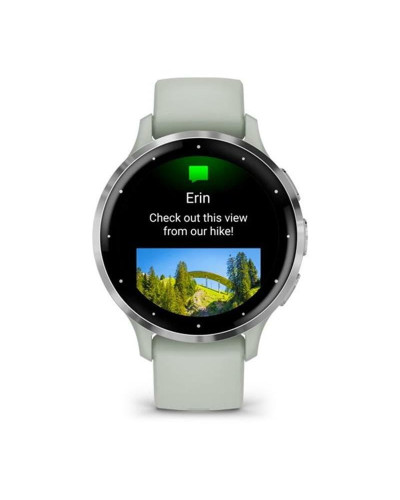 Смарт-часы Garmin Venu 3s Silver Stainless Steel Bezel with Sage Gray Case and Silicone Band (010-02785-51)