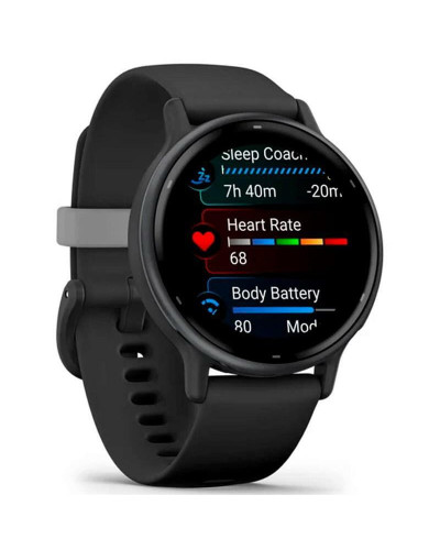 Смарт-часы Garmin Vivoactive 5 Slate Aluminum Bezel with Black Case and Silicone Band (010-02862-50)