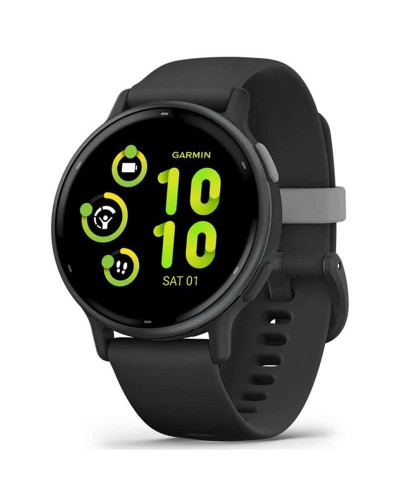 Смарт-часы Garmin Vivoactive 5 Slate Aluminum Bezel with Black Case and Silicone Band (010-02862-50)