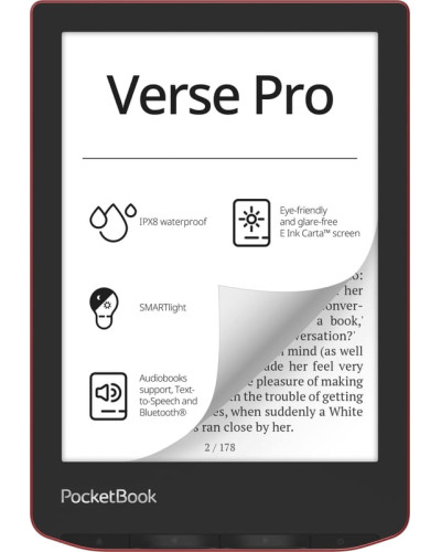 Електронна книга PocketBook 634 Verse Pro Passion Red (PB634-3-CIS)
