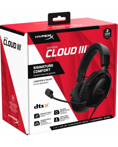 Гарнитура HyperX Cloud III Black (727A8AA)