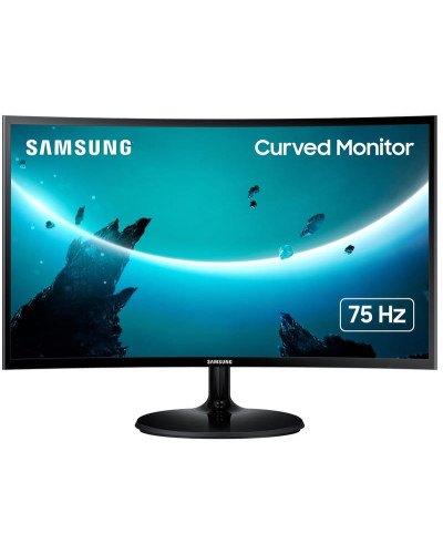 Монiтор Samsung 24" LS24C360 (LS24C360EAIXCI) Curved VA Black