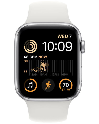 Смарт-годинник Apple Watch SE GPS 44mm Silver Aluminum Case (MNK23UL/A)