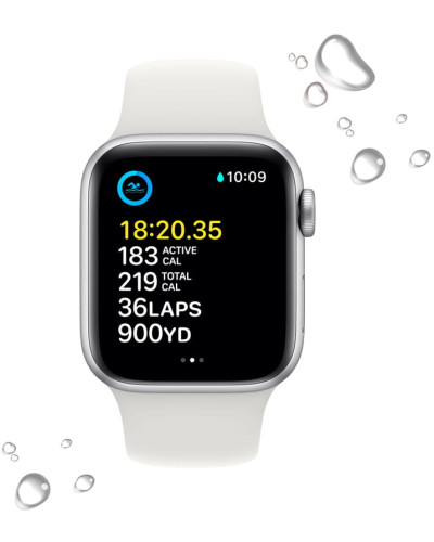 Смарт-годинник Apple Watch SE GPS 44mm Silver Aluminum Case (MNK23UL/A)