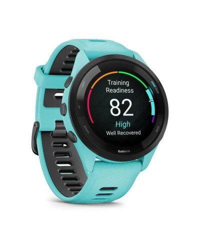 Смарт-часы Garmin Forerunner 265 Black Bezel with Aqua Case and Aqua/Black Silicone Band (010-02810-52)
