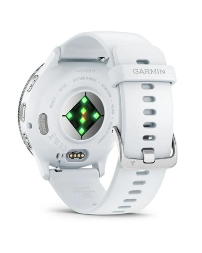 Смарт-годинник Garmin Venu 3 Silver Stainless Steel Bezel with Whitestone Case and Silicone Band (010-02784-50)