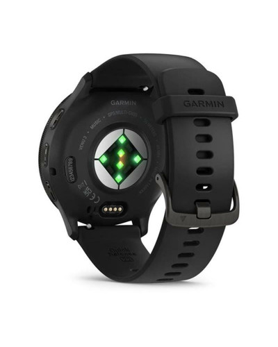 Смарт-часы Garmin Venu 3 Slate Stainless Steel Bezel with Black Case and Silicone Band (010-02784-51)
