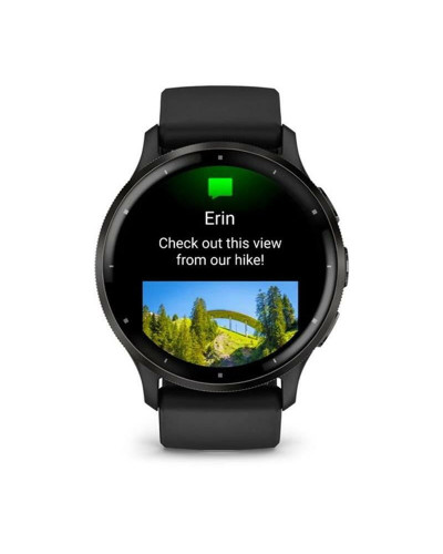 Смарт-часы Garmin Venu 3 Slate Stainless Steel Bezel with Black Case and Silicone Band (010-02784-51)