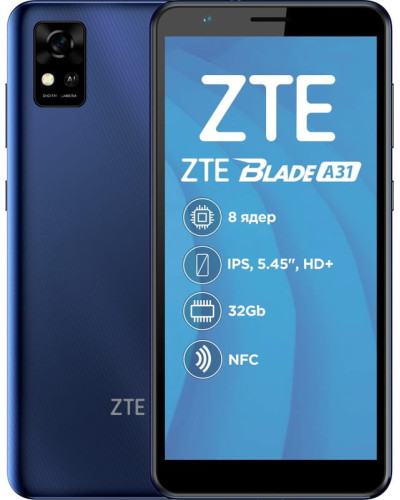 Смартфон ZTE Blade A31 2/32GB Dual Sim Blue