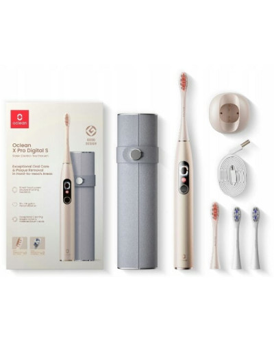 Умная зубная электрощетка Oclean X Pro Digital Set Electric Toothbrush Champagne Gold (6970810552577)