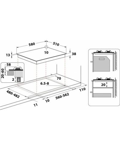 Варочная поверхность Whirlpool TGML 660 NB
