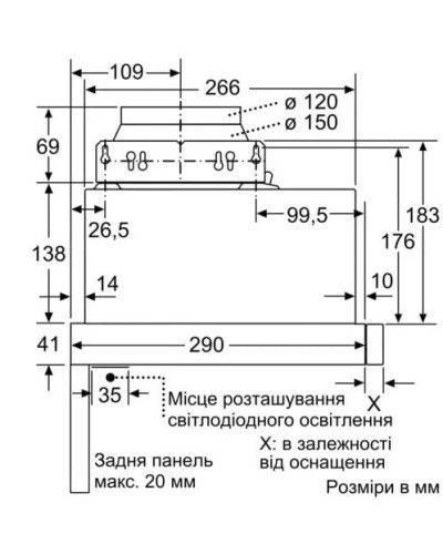 Вытяжка Bosch DFM064W54