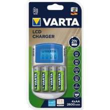 Зарядний пристрій Varta LCD Charger + AA/HR06 NI-MH 2500 mAh BL 4 шт