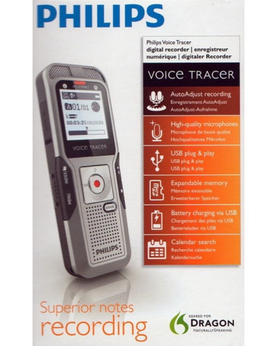 Диктофон Philips DVT3200 4GB Silver