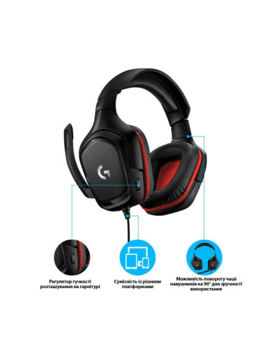 Гарнитура Logitech G332 Black (981-000757)