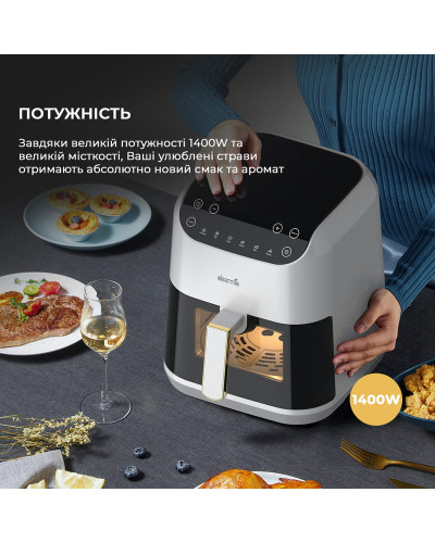 Мультипечь Deerma Air Fryer KZ130 (DEM-KZ130W)