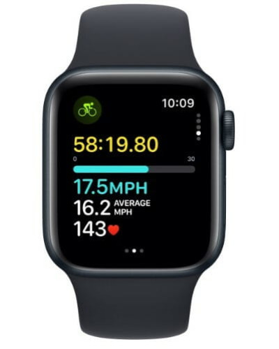 Смарт-часы Apple Watch SE GPS 40mm Midnight Aluminium Case with Midnight Sport Band - M/L (MR9Y3QP/A)