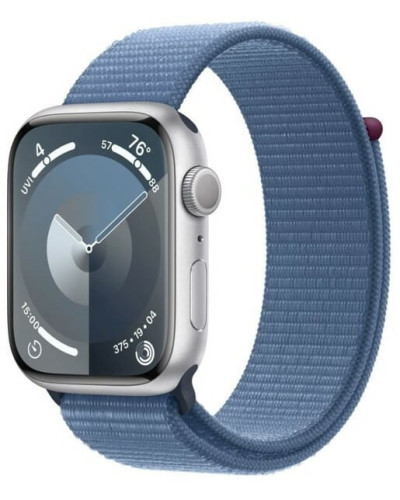 Смарт-годинник Apple Watch Series 9 GPS 41mm Silver Aluminium Case with Winter Blue Sport Loop (MR923QP/A)