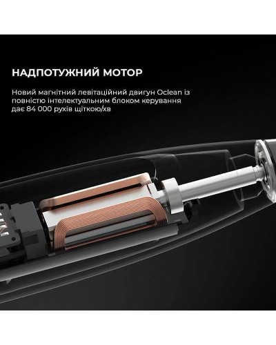 Розумна зубна електрощітка Oclean X Ultra Set Black (OLED) (6970810553499)
