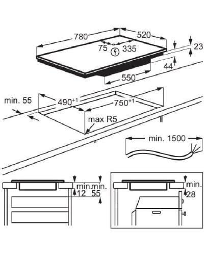 Варильна поверхня Electrolux EIV84550