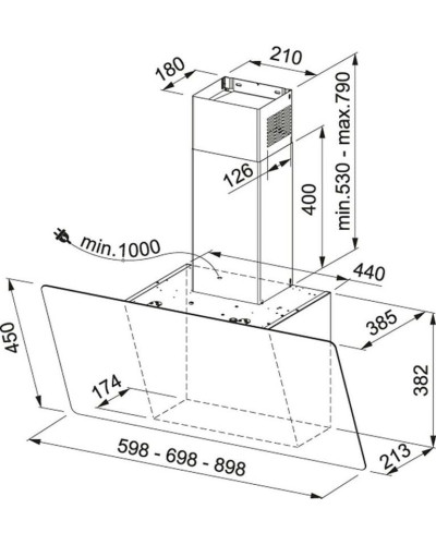 Вытяжка Franke Evo Plus FPJ 925 V BK/SS (330.0528.067)