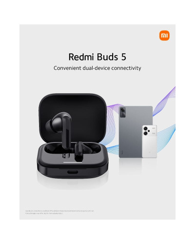 Bluetooth-гарнитура Xiaomi Redmi Buds 5 Black (BHR7627GL)_