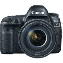 Дзеркальна фотокамера Canon EOS 5D MK IV 24-105 L IS II USM Kit Black (1483C030)