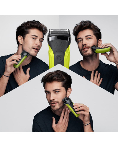 Електробритва Braun Series 3 300BT Black/Green