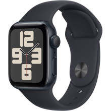 Смарт-годинник Apple Watch SE GPS 40mm Midnight Aluminium Case with Midnight Sport Band - S/M (MR9X3QP/A)