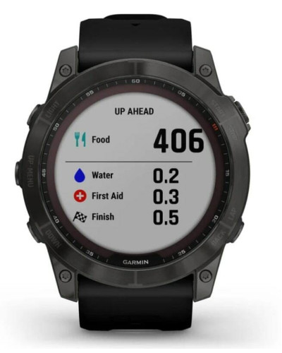 Смарт-часы Garmin Fenix 7X Sapphire Solar Carbon Gray DLC Titanium with Black Band (010-02541-34)