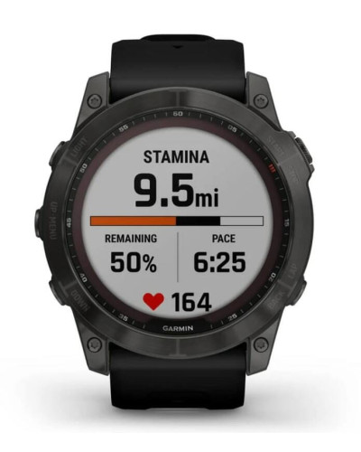 Смарт-часы Garmin Fenix 7X Sapphire Solar Carbon Gray DLC Titanium with Black Band (010-02541-34)