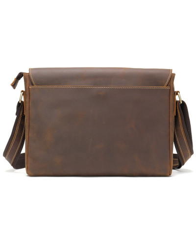Сумка мужская crazy horse Vintage 14780 Коричневая