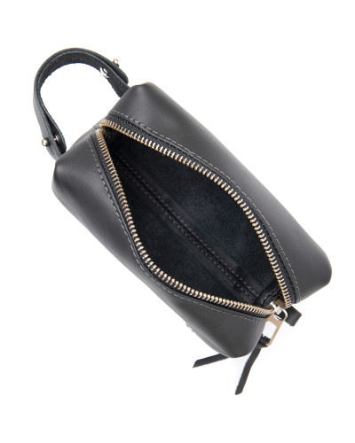 Кожаная косметичка для мужчин GRANDE PELLE 11507 Черный