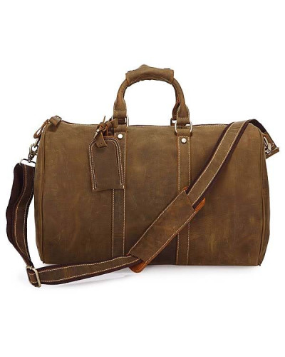 Сумка дорожная Vintage 14050 из винтажной кожи Коричневая