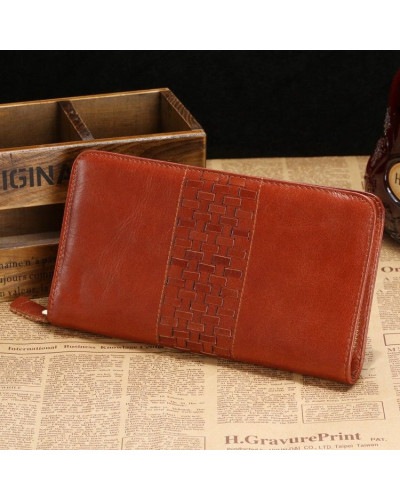 Чоловік клатч Vintage 14189 Коричневий
