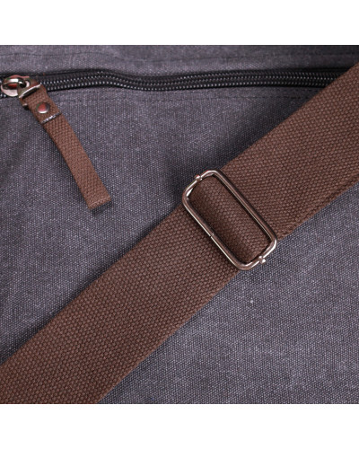 Сумка через плече для ноутбука 13" із щільного текстилю Vintage 22200 Чорний